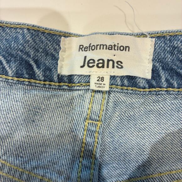 Reformation Cowboy Pointed Pocket High Rise Jeans Sz 28 - Picture 3 of 10